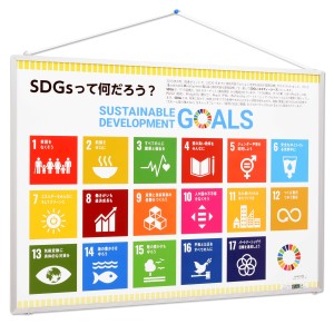 SDGsって何だろう？ パネル版 1セット 5枚組 525×735mm アルミフレームパネル入 SDGs パネル