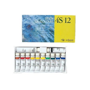 [ メール便可 ] クサカベ 習作用油絵具 4S-12 12色セット 10mL 【 プレゼント ギフト kusakabe 油絵の具 油絵 油えのぐ 】