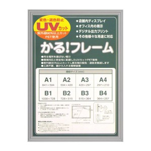 かる! フレーム A4 サイズ 210mm×297mm 【 展示 発表 額縁 軽量 】