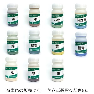 陶芸用下絵の具 液体 無鉛 100mL 単色 1本 【 陶芸 粘土 絵付け 絵の具 】