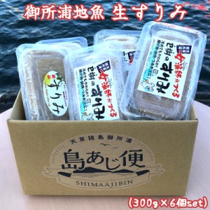 【 御所浦 地魚 生すりみ ( 300g × 6個 ) 】 熊本県産 天草 産地直送  お鍋 お吸い物 つみれ 冷凍 えそ ぐち はも いか すり身