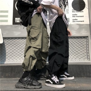 ヒップホップ 運動パンツ レディース 原宿 ワイド ズボン ダンスウェア HIPHOP ステージ 公演服 カジュアルストリート風 男女兼用