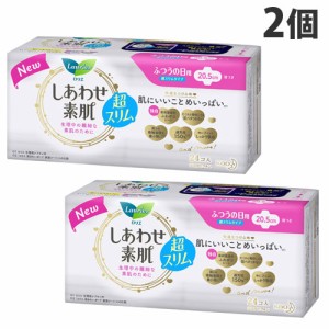 花王 ロリエエフ しあわせ素肌 超スリム ふつうの日用 羽つき 24個入×2個