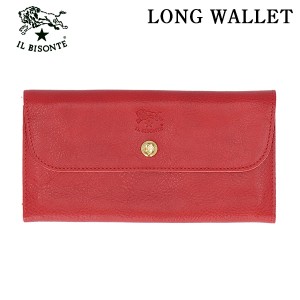 IL BISONTE イルビゾンテ LONG WALLET 長財布 RED レッド RE155 SCW020 ロングウォレット PV0005『送料無料（一部地域除く）』