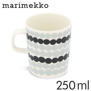 マリメッコ シイルトラプータルハ マグカップ 250ml ホワイト×グレー×ブラック Marimekko Siirtolapuutarha マグ