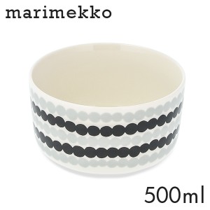 マリメッコ シイルトラプータルハ ボウル 500ml ホワイト×グレー×ブラック Marimekko Siirtolapuutarha ボウル皿 深皿