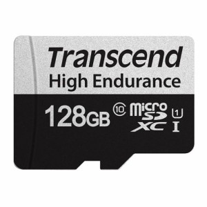 トランセンド microSDXCカード 128GB Class10 UHS-I U1 変換アダプター付 TS128GUSD350V マイクロSDカード