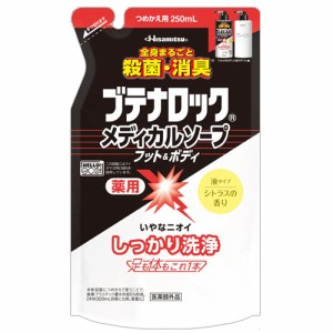 久光製薬 ブテナロック メディカルソープ フット＆ボディ 詰替用 250ml バス用品 ボディソープ お風呂 足 体 薬用 消臭 体臭『医薬部外品