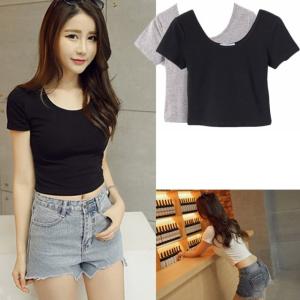 ショート丈 Tシャツ 無地の通販 Au Pay マーケット