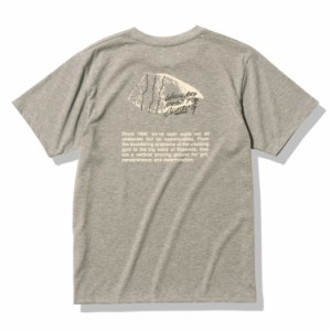 ノースフェイス THE NORTH FACE  Tシャツ S/S ウォールズマニフェスト ティー メンズ NT32379 Z 吸汗 速乾 2023春夏 メール便送料無料