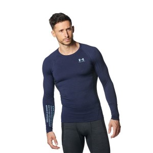 アンダーアーマー(UNDER ARMOUR) UA コールドギア アーマー コンプレッション ツイスト クルー シャツ 1381354 410 メール便送料無料