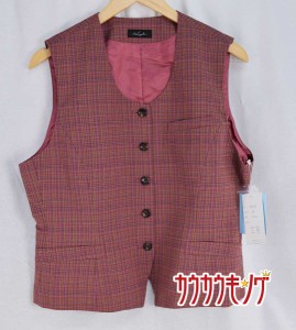 【中古/未使用】 ハイナック　ベスト17号サイズ　V0023（38） レディースユニフォーム/オフィスウェア/事務服/営業スーツ