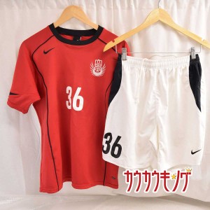 【中古】専修大学 サッカー部 ユニフォーム/パンツ #36 セットアップ サイズL ナイキ製