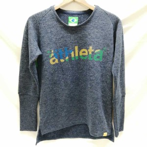 【中古】アスレタ トレーナー 長袖 スウェット M ネイビー メンズ ATHLETA トップス サッカー フットサル