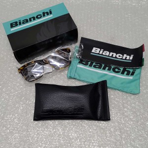 【中古・未使用品】ビアンキ BIANCHI ハンドメイドサングラス Brown/Grey 調光グレー JP213S2901 メンズ