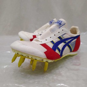 【中古】[※訳あり] ASICS TIGER アシックス タイガー タイガーパウDX TTP375 陸上スパイク サイズ23.5cm ビンテージ レトロ レディース