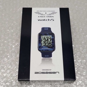 【中古・未使用品】Rosasen ロサーセン イーグルビジョン ゴルフ EAGLE VISION watch5 GPSナビ ネイビー ウォッチ 043-04300