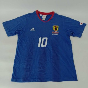 【中古】アディダス サッカー 日本代表 Tシャツ キリン 2004 #10 L メンズ ADIDAS