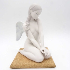 【中古】リヤドロ lladro 美しき天使 特注台座付き ノベルティ クリアファイル付き