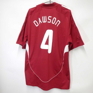 【中古】アディダス サッカー ラトビア代表 ユニフォーム #4 DAWSON XL メンズ ADIDAS