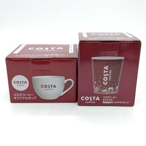 【中古・未使用品】[2点セット] COSTA コスタコーヒー 陶器製品 テイクアウトカップ オリジナルカップ