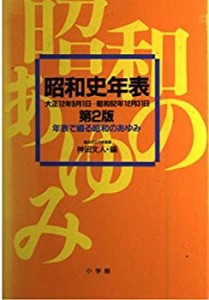 昭和史年表(大正12年9月1日~昭和62年12月31日)―年表で綴る昭和のあゆみ(中古品)