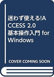 迷わず使える!ACCESS 2.0基本操作入門 for Windows(中古品)