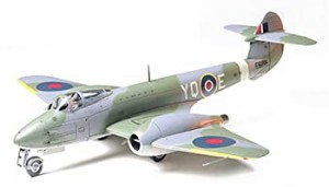 【中古品】タミヤ 1/48 傑作機シリーズ No.51 イギリス空軍 グロスターミーティアF.1 (中古品)