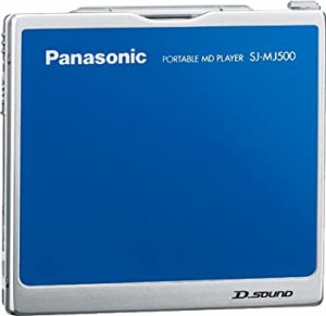 【中古品】パナソニック ポータブルMDプレーヤー ブルー SJ-MJ500-A(中古品)