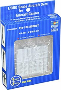 【中古品】トランペッター 1/350 空母艦載機 F A-18C ホーネット プラモデル(中古品)