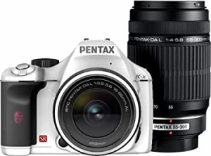 PENTAX デジタル一眼レフカメラ K-x ダブルズームキットホワイト(中古品)