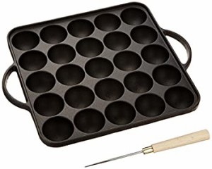 【未使用 中古品】池永鉄工 たこ焼き器 25穴 鉄鋳物 プレート ピン付き(中古品)