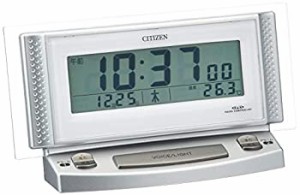 【中古品】CITIZEN シチズン 目覚まし時計 電波時計 音声アラーム パルデジットボイス(中古品)