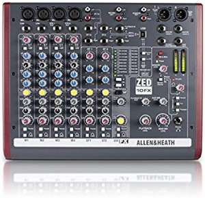 【中古品】ALLEN&HEATH USB・高品位エフェクト搭載・コンパクト・ミキサー ZED-10FX(中古品)