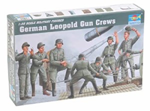 【中古品】トランペッター 1/35 レオポルド列車砲 ガンクルー 8体セット プラモデル(中古品)