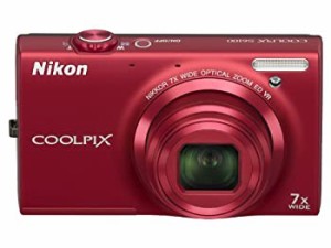 【中古品】NikonデジタルカメラCOOLPIX S6100 スーパーレッド S6100RD(中古品)