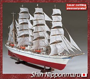 【中古品】ウッディジョー 1/80 日本丸 大型木製帆船模型 組立キット(中古品)