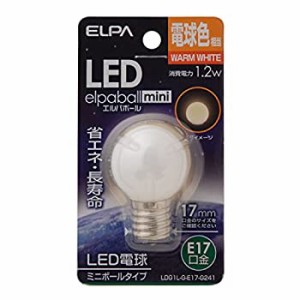【中古品】ELPA エルパ LED電球G30形E17 電球色 屋内用 省エネタイプ LDG1L-G-E17-G24(中古品)