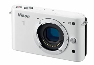 【中古品】Nikon ミラーレス一眼 Nikon 1 J2 ボディー ホワイト N1J2WH(中古品)