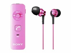 【中古品】SONY カナル型ワイヤレスイヤホン Bluetooth対応 マイク付 ピンク DRC-BTN4(中古品)