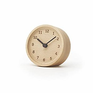 【中古品】レムノス 置き時計 MUKU desk clock ブナ LC12-05 BN Lemnos(中古品)
