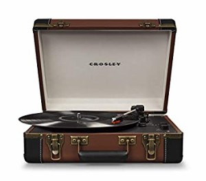 【中古品】Crosley エグゼクティブUSB ポータブルターンテーブル ブラウン/ブラック  (中古品)