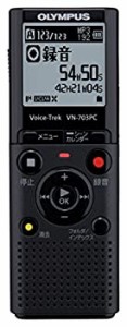 【中古品】OLYMPUS ICレコーダー Voice-Trek VN-703PC ブラック 4GB+micro SDカードス(中古品)