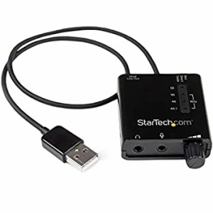 【中古品】StarTech.com USB - DACヘッドホンアンプ S/PDIF対応 96kHz/24bit 2x 3.5mm(中古品)