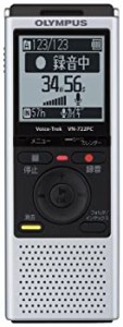 【中古品】OLYMPUS ICレコーダー Voice-Trek VN-722PC シルバー 4GB+micro SDカードス(中古品)