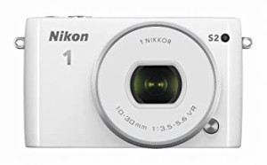 【中古品】Nikon ミラーレス一眼 Nikon1 S2 標準パワーズームレンズキット ホワイト S(中古品)