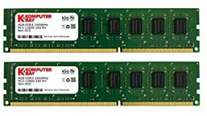 【中古品】Komputerbay 8GBメモリ 2枚組 4GBX2 DUAL デスクトップパソコン用 増設メモ(中古品)