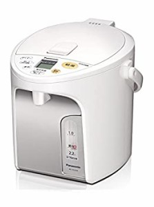 【中古品】パナソニック 電気ポット 2.2リットル 真空断熱 省エネ保温 お好み温度調節(中古品)