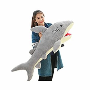 【中古品】鮫 サメ ぬいぐるみ クリスマス プレゼント 可愛い ぬいぐるみ 抱き枕 誕生(中古品)