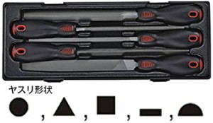 【中古品】JTC 5pcs ヤスリセット ハンドツール 工具箱 ロールキャビネット 引き出し (中古品)